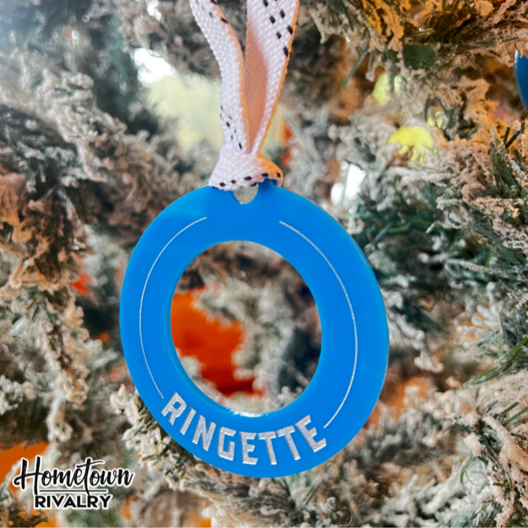 Ringette OR Ringuette Christmas Ornament
